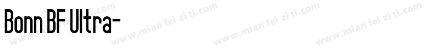 Bonn BF Ultra字体转换